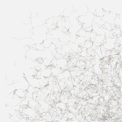 Network Mesh Random Procedural Art background illustration