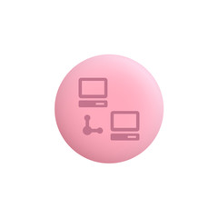 Computer Network -  Modern App Button