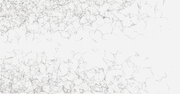 Network Mesh Random Procedural Art background illustration