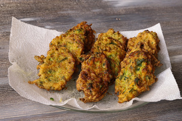 Turkish zucchini herald made with pumpkin, flour, egg, dill.
