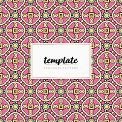 Colorful mandala seamless pattern vector