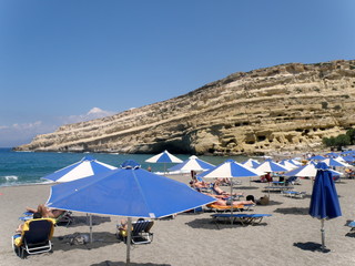 umbrellas on the beach