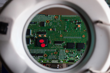 Fix and repair of electronic computer board