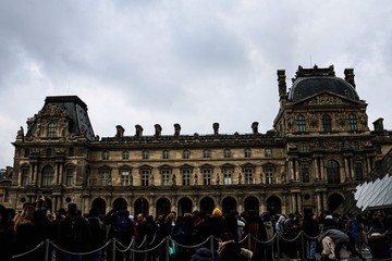 Naklejka premium Paris France Louvre