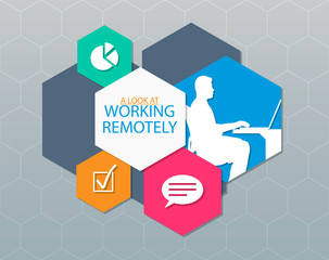 Simple Work From Home & Remote Working Title Card Template