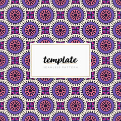 Colorful mandala seamless pattern vector