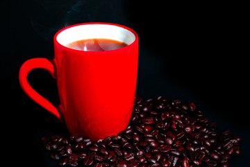 Hot coffee for morning drinks