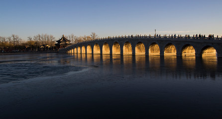 Naklejka premium Bridge in the summer palace