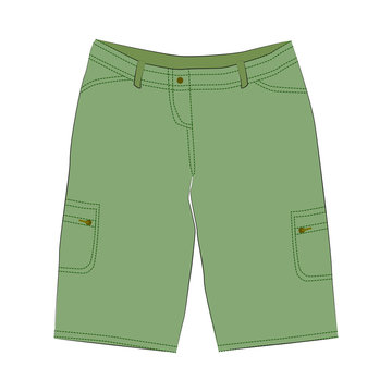green shorts fashion apparel design clip art preview