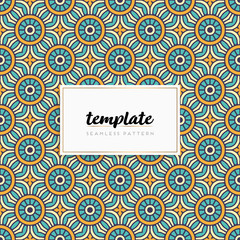 Colorful mandala seamless pattern vector