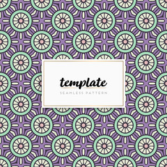 Colorful mandala seamless pattern vector