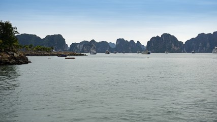 famous ha long bay in vietnam