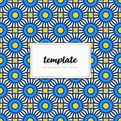 Colorful mandala seamless pattern vector