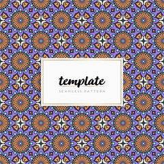 Colorful mandala seamless pattern vector