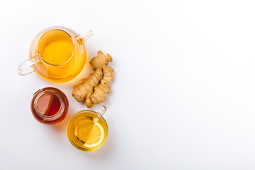 Ginger and lemon tea