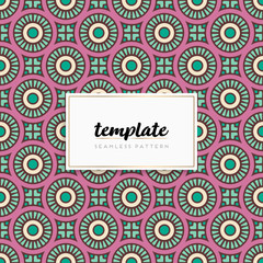 Colorful mandala seamless pattern vector