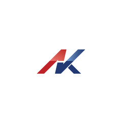 Initial Letter ak logo or ka logo vector design templates - obrazy, fototapety, plakaty