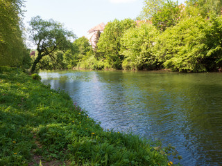 Frühling in der Universitätsstadt Tübingen am Neckar