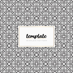 Colorful mandala seamless pattern vector