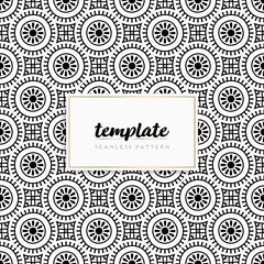 Colorful mandala seamless pattern vector