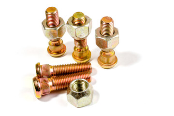 new chrome nuts and studs for repairing different cars