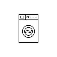 laundry, machine, washing line illustration icon on white background