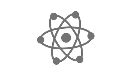 Atom icons on white background,New atom icon