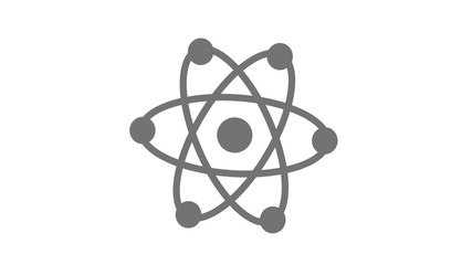 Atom icons on white background,New atom icon