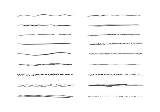 Wavy horizontal lines. 