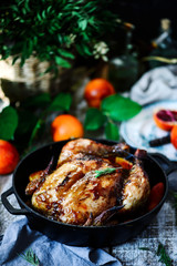Blood Orange Roast Chicken.style rustic