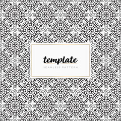 Colorful mandala seamless pattern vector