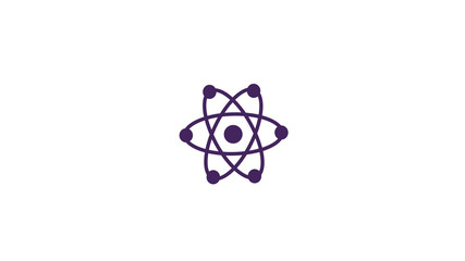 Atom icon on white background,Atom icon,New atom icon