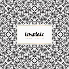 Colorful mandala seamless pattern vector