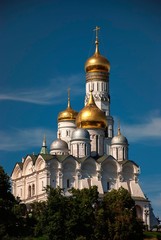 Fototapeta na wymiar The Church of St John Climacus inside the walls of the Kremlin in Moscow, Russia