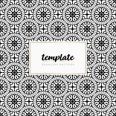 Colorful mandala seamless pattern vector