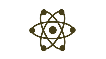 Atom icon,atom isolated on white background,New atom icons