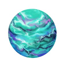 Green Planet in a space.  Pluto, Venus, Neptune isolated  on white background . digital marbling