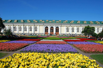 Alexandrovsky Gardens just outside the Kremlin walls in Moscow, Russia