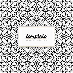 Colorful mandala seamless pattern vector