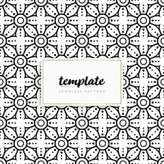 Colorful mandala seamless pattern vector