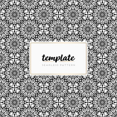 Colorful mandala seamless pattern vector