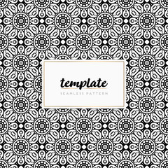 Colorful mandala seamless pattern vector