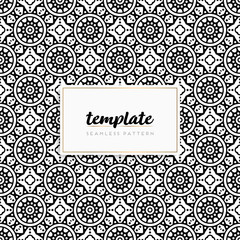 Colorful mandala seamless pattern vector