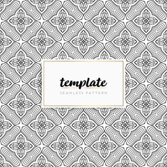 Colorful mandala seamless pattern vector