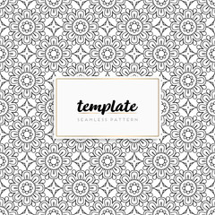 Colorful mandala seamless pattern vector