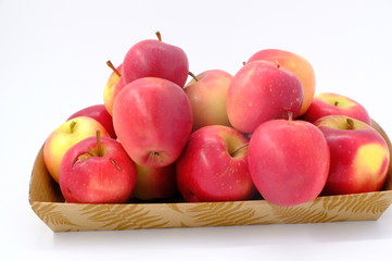New Zealand apple on wooden background