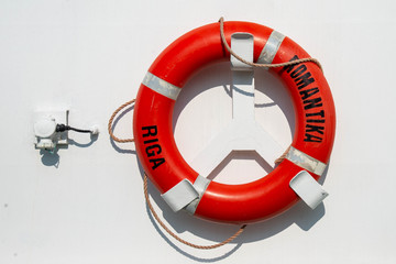lifebuoy on the ship