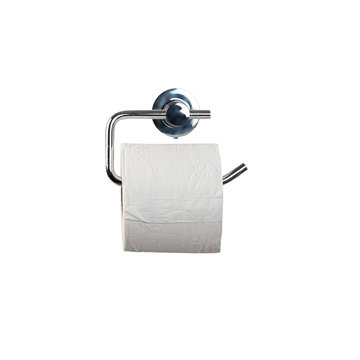 toilet paper holder with roll