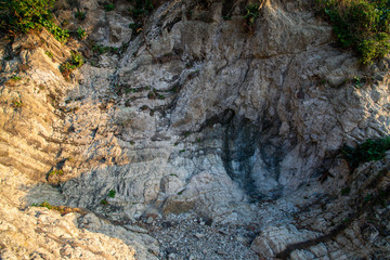 荒崎海岸の景色　夕暮れ