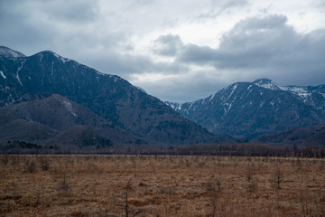 山岳風景　戦場ヶ原　曇り